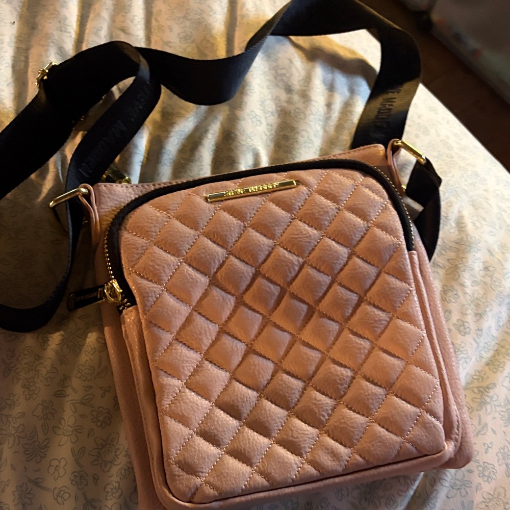 Steve Madden Blush Quilted Crossbody Bag